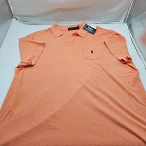 NEW Polo Ralph Lauren NWT Mens Size XXL Johnny Collar Cotton Linen Shirt  $125.